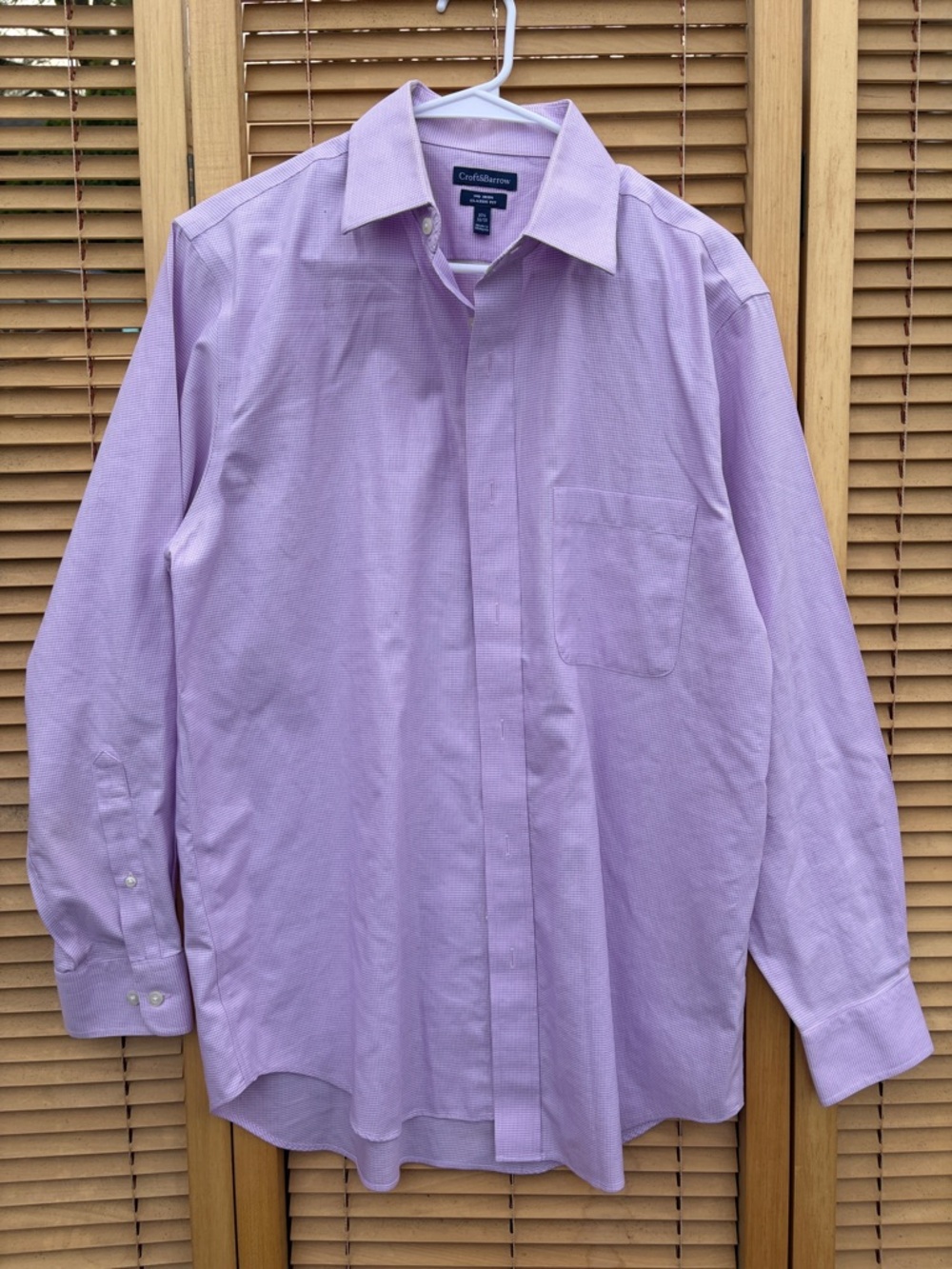 croft & barrow Men's Light Lavender Dress Shirt